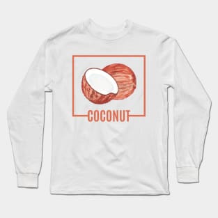 Coconut Tee Shirt Design Long Sleeve T-Shirt